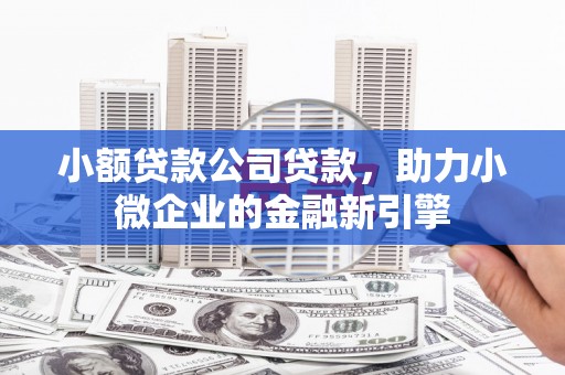 余江小额贷款公司贷款，助力小微企业的金融新引擎