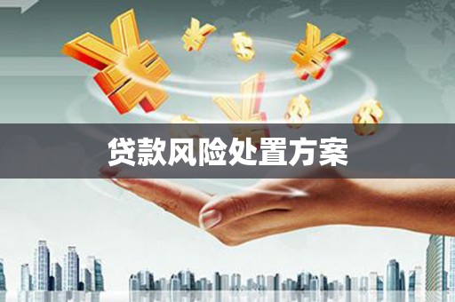 余江贷款风险处置方案