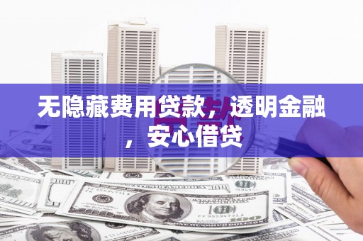 余江无隐藏费用贷款，透明金融，安心借贷