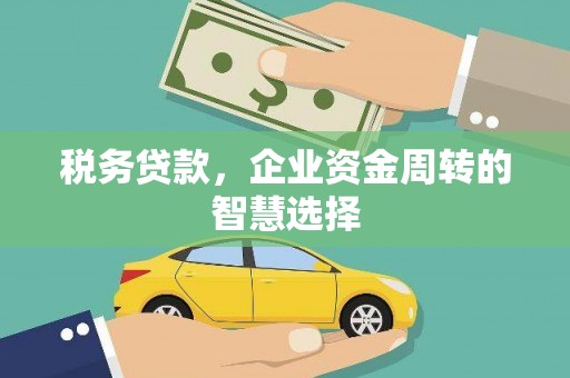 余江税务贷款，企业资金周转的智慧选择