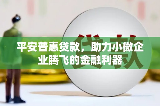 余江平安普惠贷款，助力小微企业腾飞的金融利器
