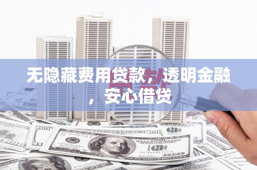 余江无隐藏费用贷款，透明金融，安心借贷