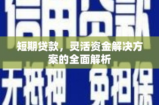 余江短期贷款，灵活资金解决方案的全面解析