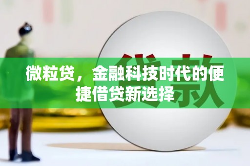 余江微粒贷，金融科技时代的便捷借贷新选择